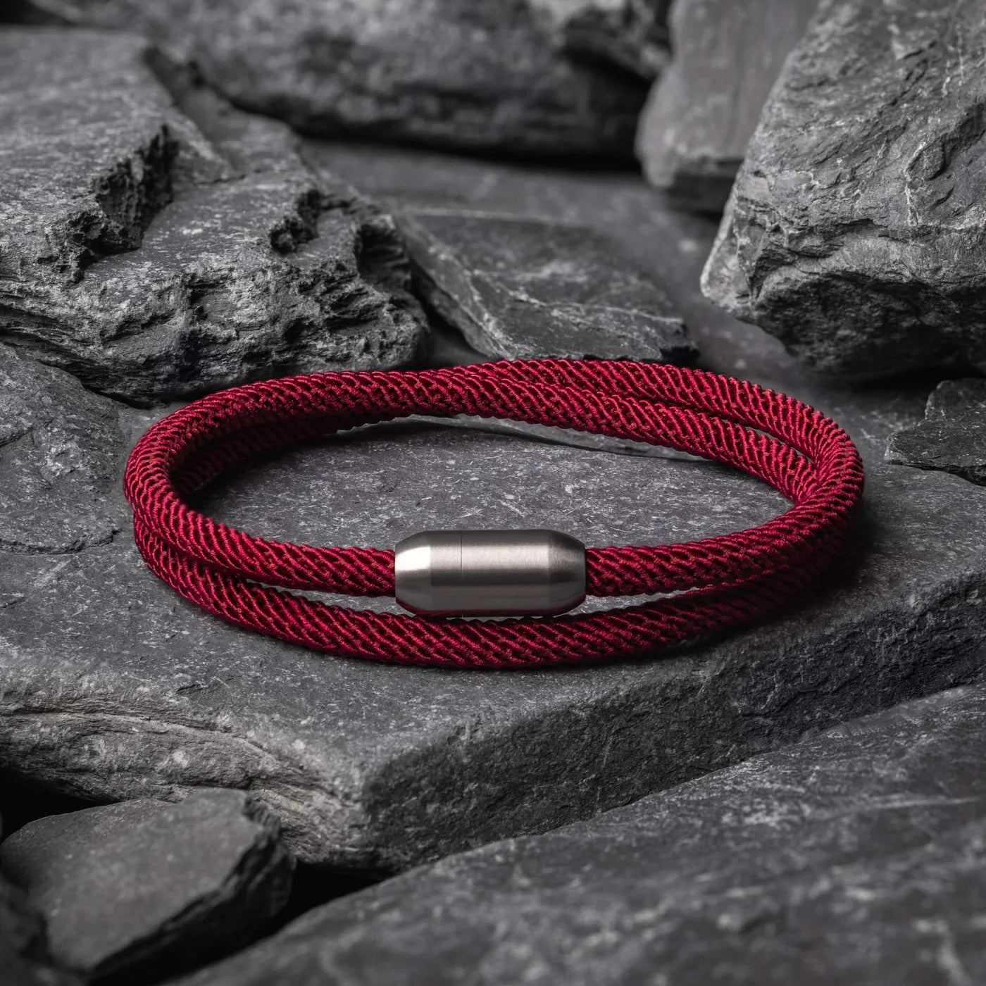 Pulseira de Corda Vinho Minimalista Algarve Pulse | Compre agora