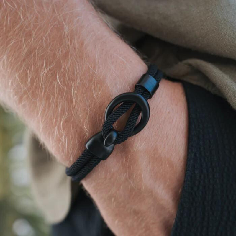 Pulseira de Corda Preta Minimalista Argenta Pulse | Compre Agora