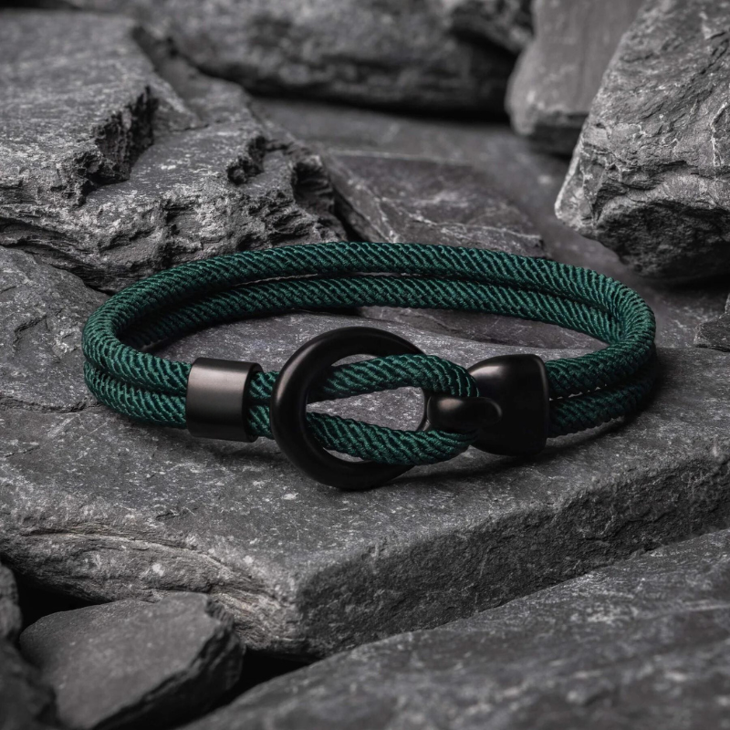 Pulseira de Corda Verde Minimalista Argenta Pulse | Comprar Agora