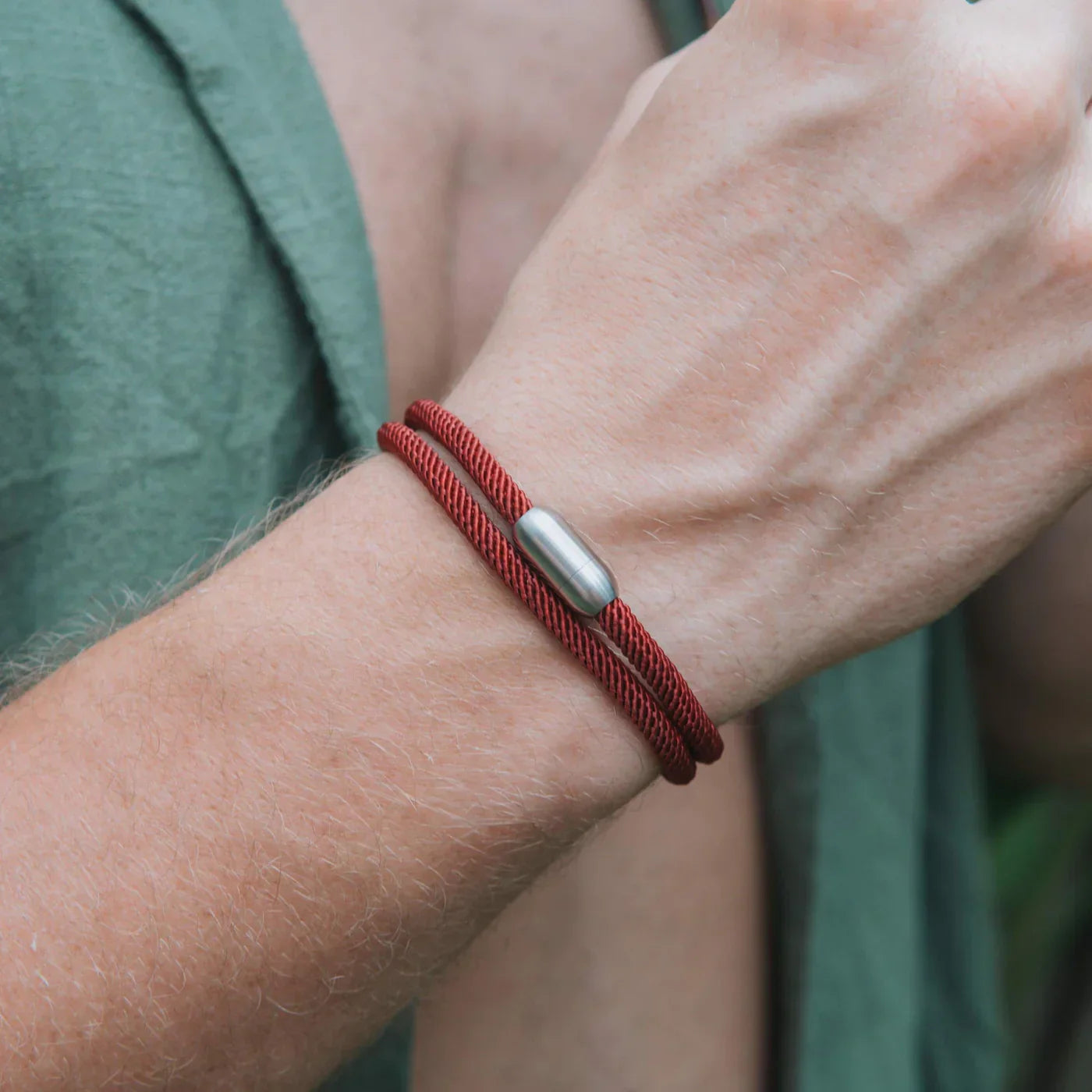 Pulseira de Corda Vinho Minimalista Algarve Pulse | Compre agora