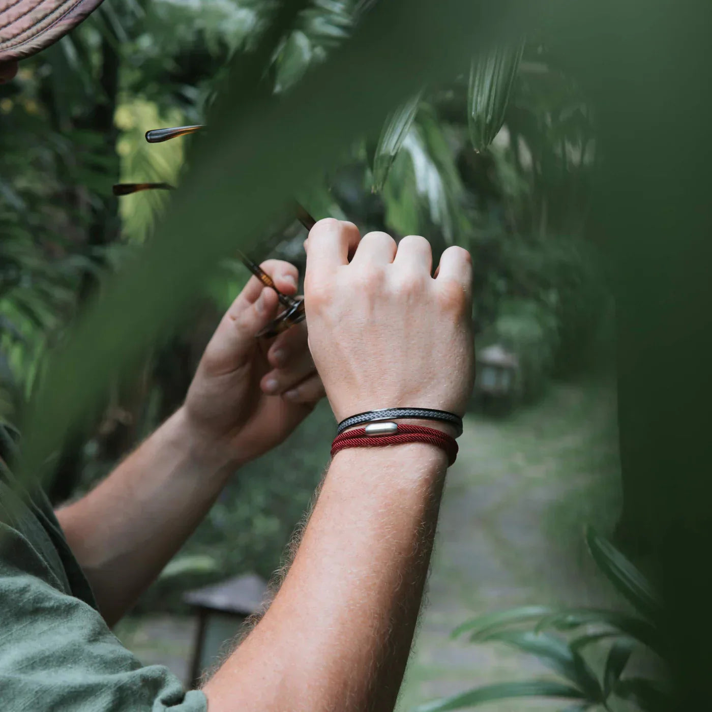 Pulseira de Corda Vinho Minimalista Algarve Pulse | Compre agora