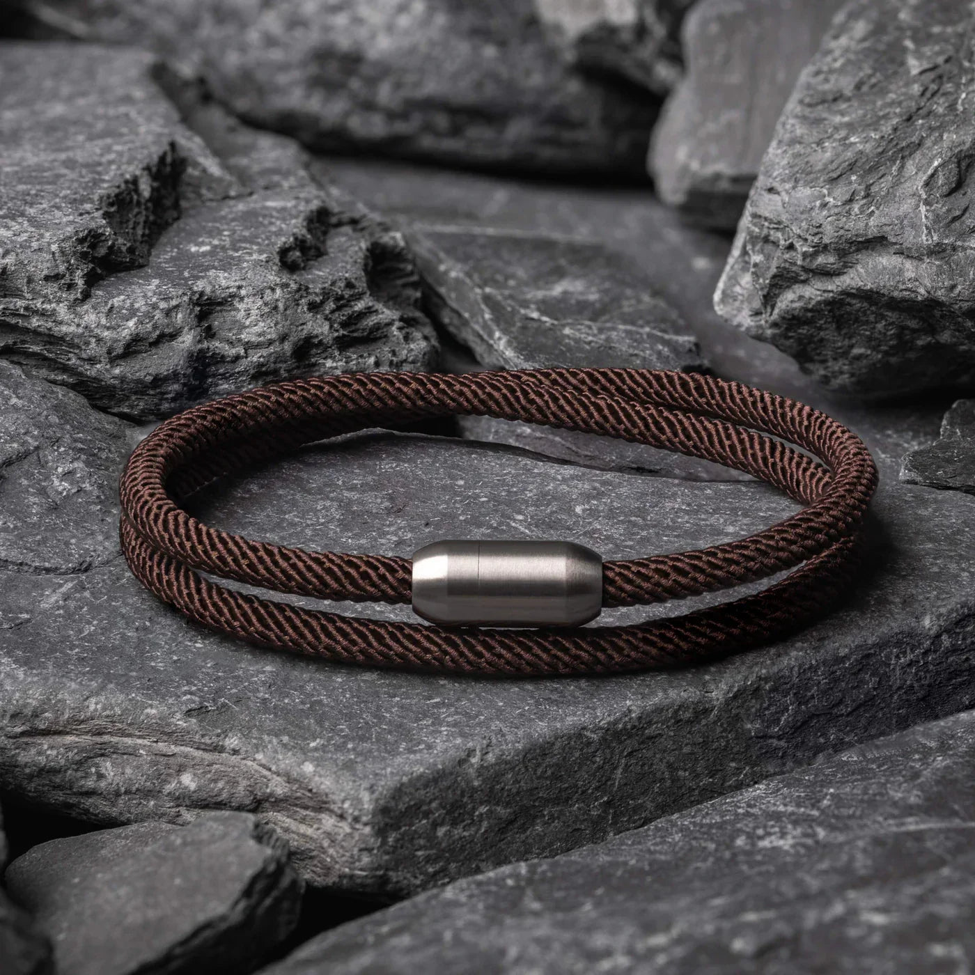 Pulseira de Corda Marrom Minimalista Algarve Pulse